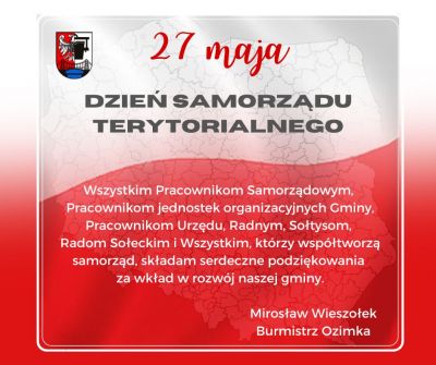 27 maja - Dzień Samorządu Terytorialnego